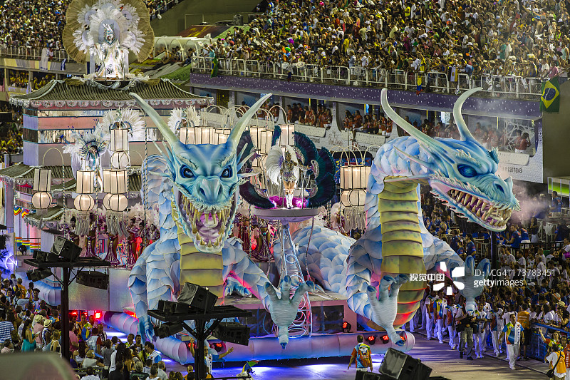 桑巴学校狂欢节游行花车图片素材