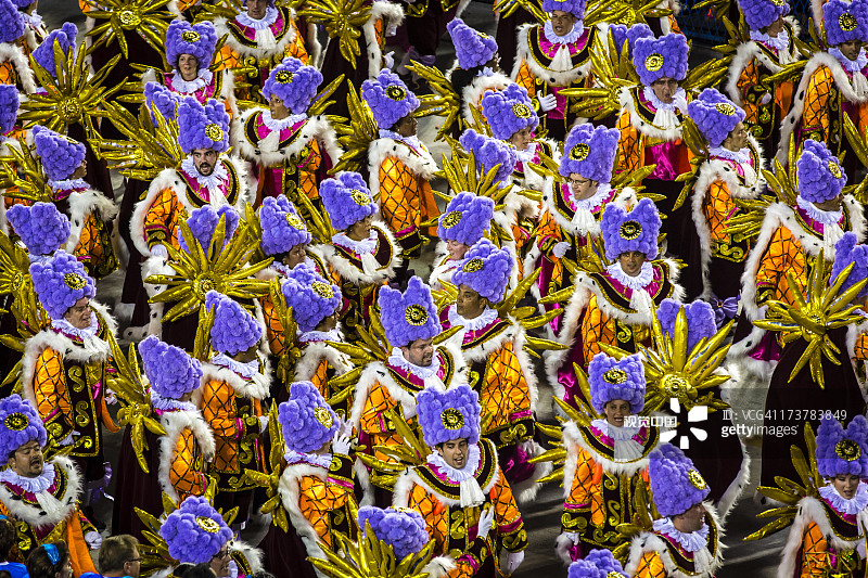 桑巴学校嘉年华游行图片素材