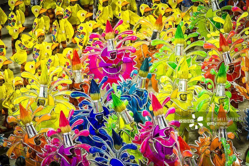 桑巴学校嘉年华游行图片素材