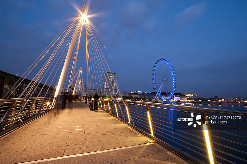 伦敦金禧桥图片素材