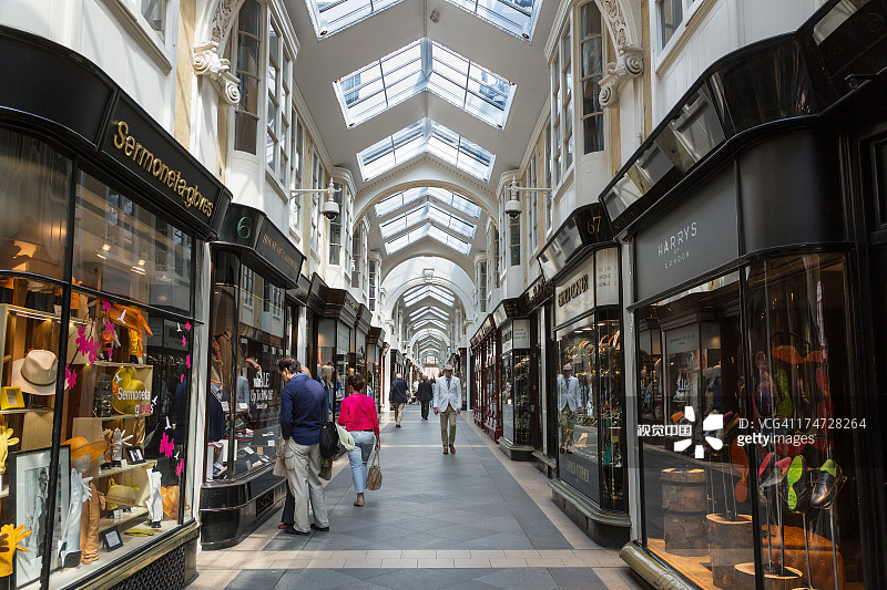 伦敦伯灵顿拱廊街图片素材
