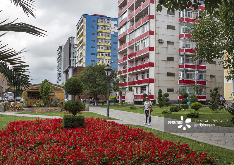 格鲁吉亚巴统剧院广场图片素材