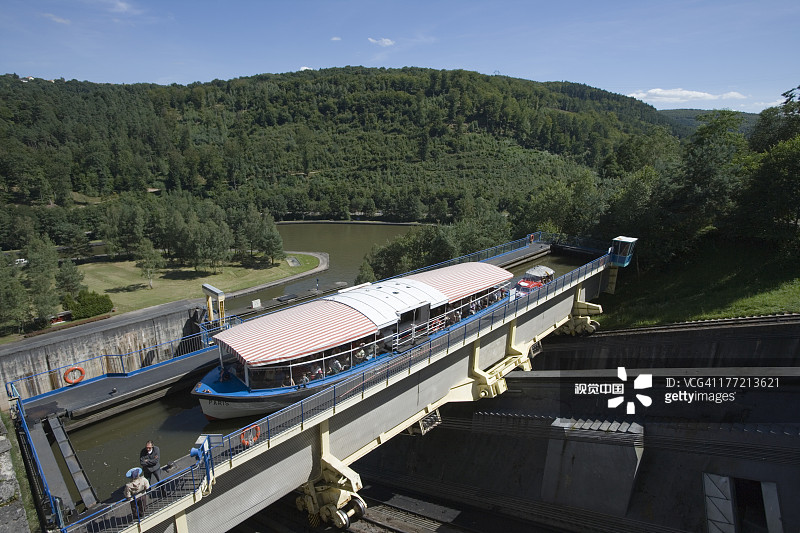 圣路易-阿尔茨维莱尔倾斜升降机图片素材