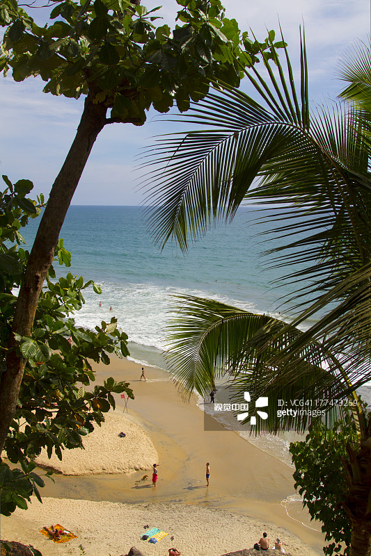 印度喀拉拉邦瓦尔卡拉海滩图片素材