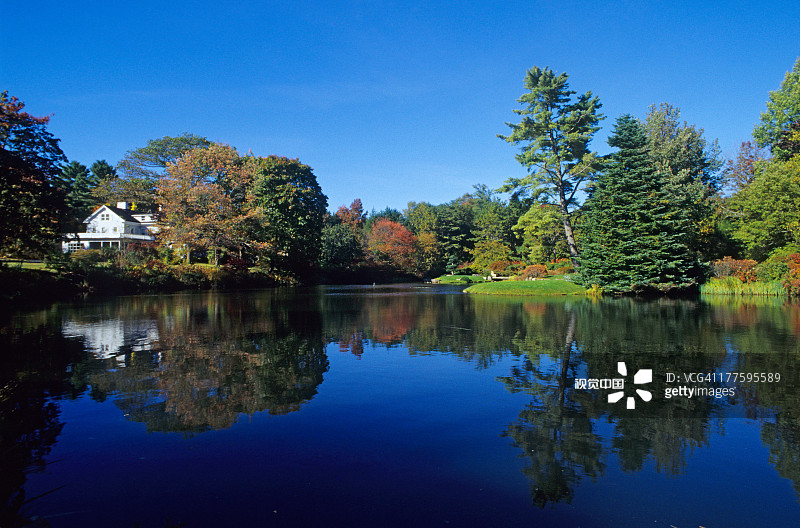 东北港湖畔的住宅图片素材