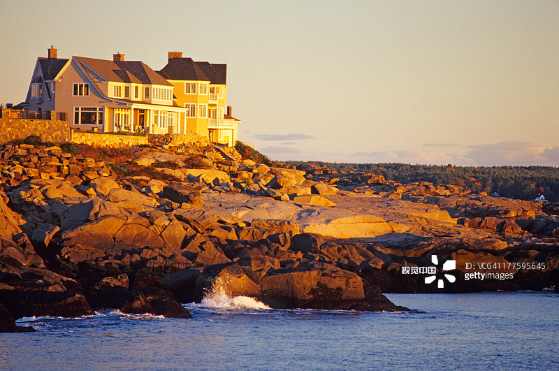 约克海滩，内迪克海角图片素材