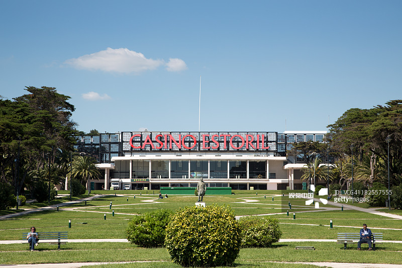 埃斯托利尔赌场外的公园图片素材