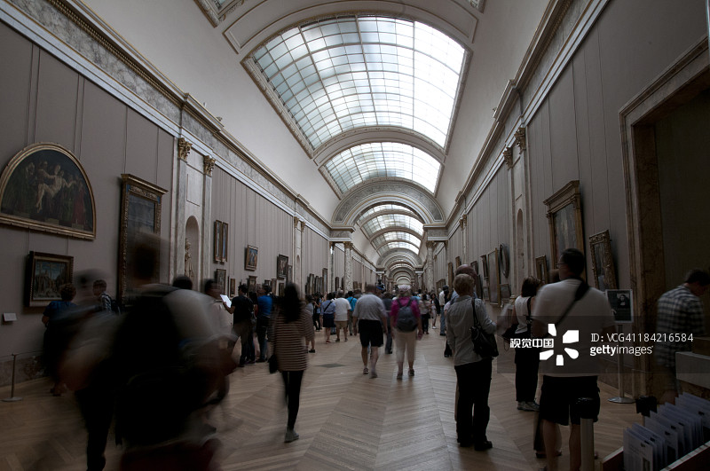 卢浮宫内部图片素材