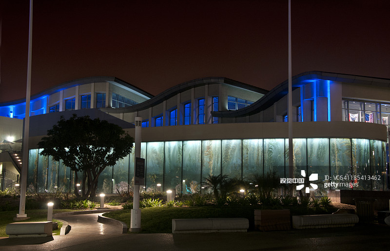 太平洋水族馆夜景图片素材