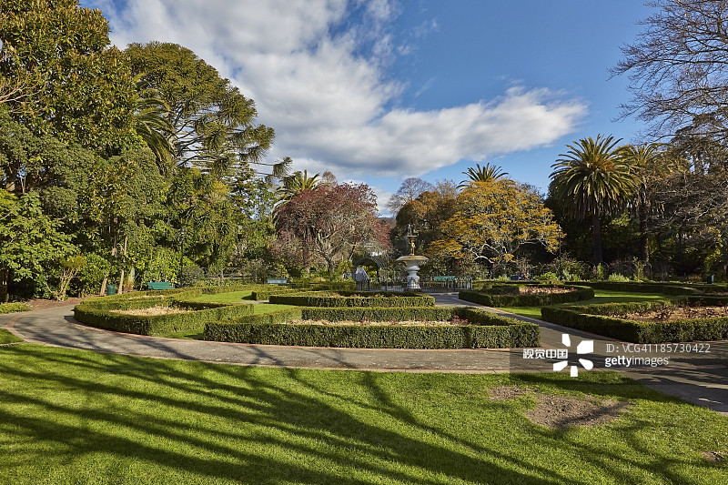 尼尔森市中心的皇后花园图片素材