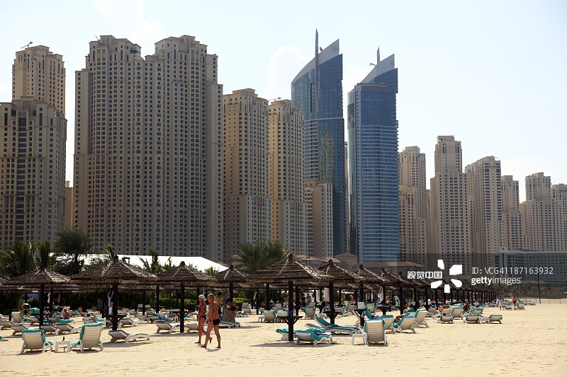 朱美拉海滩高层建筑图片素材