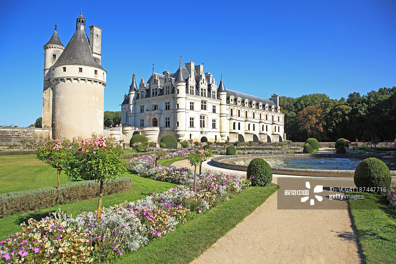 法国舍农索城堡图片素材