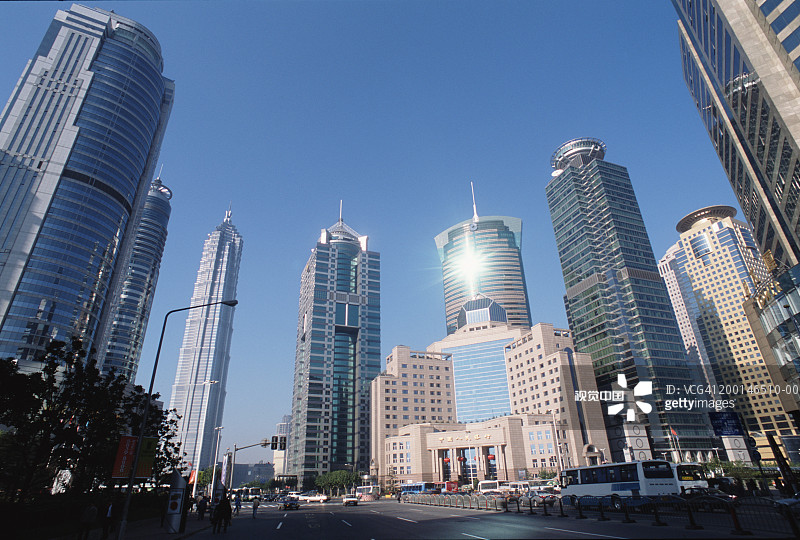 中国上海浦东金融区图片素材