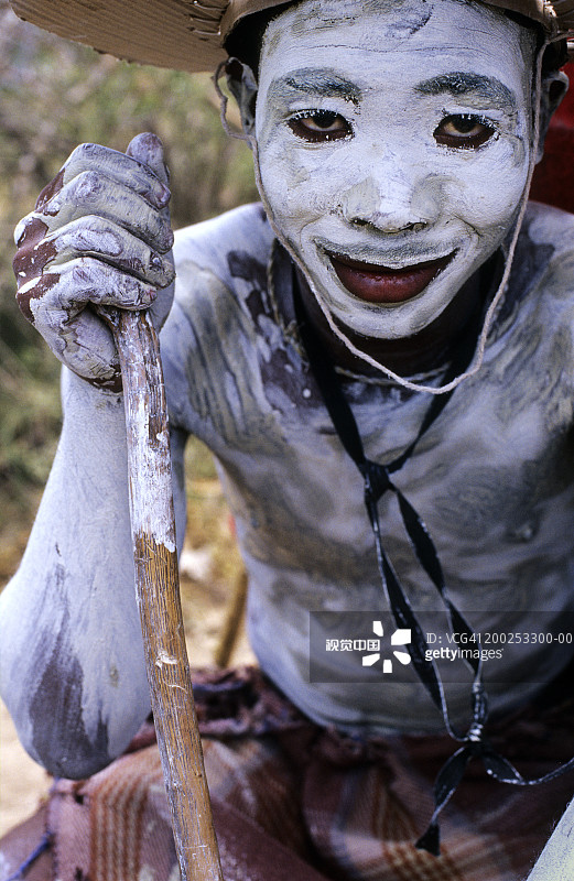 南非东开普省乡村科萨族男孩成年礼图片素材