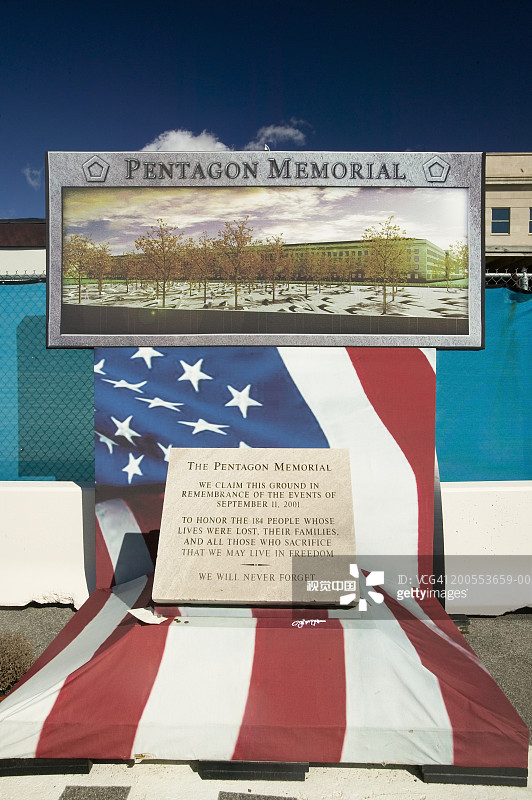 美国华盛顿特区五角大楼9/11袭击遇难者纪念馆图片素材