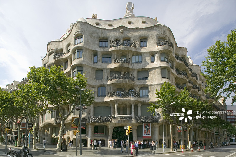 西班牙加泰罗尼亚巴塞罗那米拉之家图片素材
