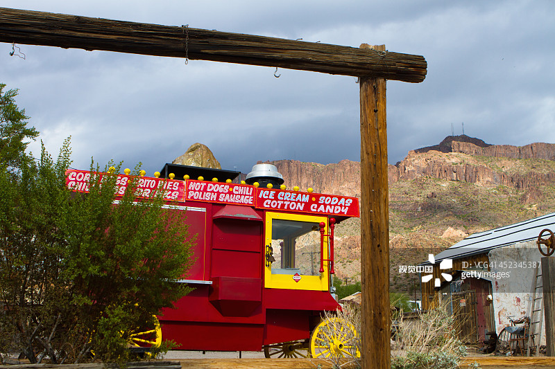 西部古老矿镇图片素材