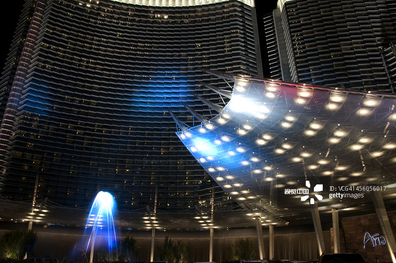 咏叹调酒店和喷泉图片素材