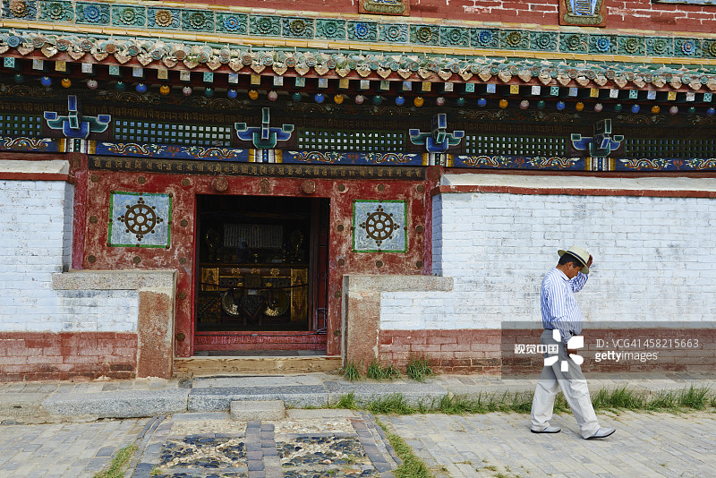 蒙古哈拉和林额尔德尼召寺图片素材