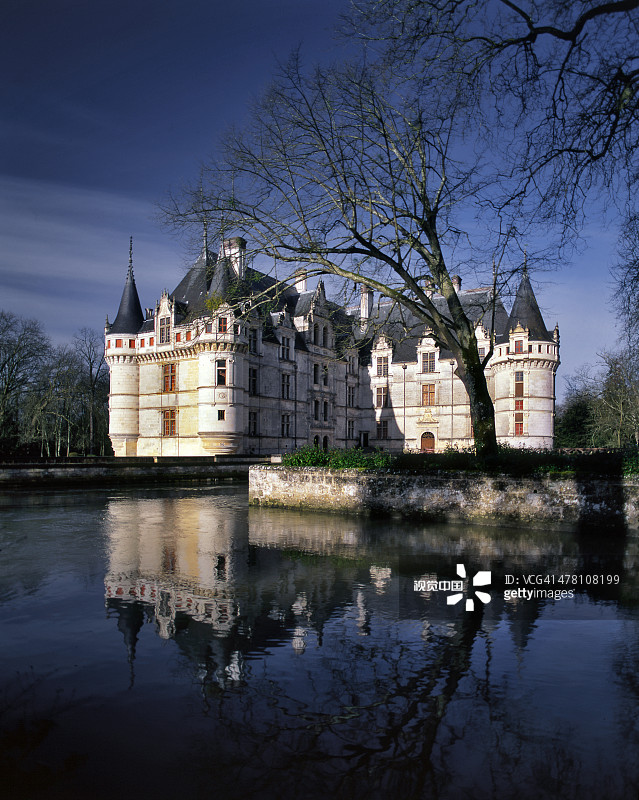 卢瓦尔河谷的阿泽勒里多城堡图片素材