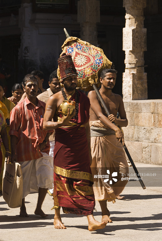 斯里兰甘纳塔斯瓦米神庙游行图片素材