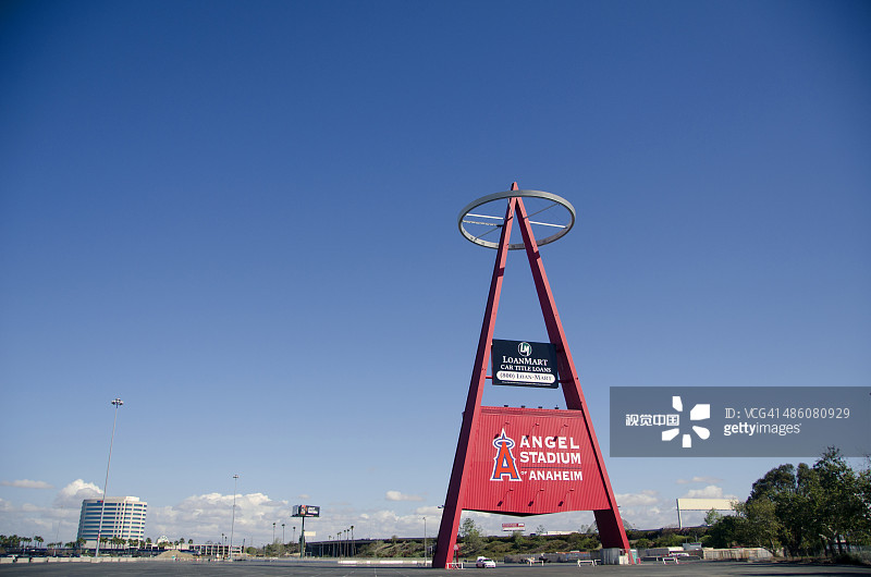 天使体育场的“A”字标志图片素材