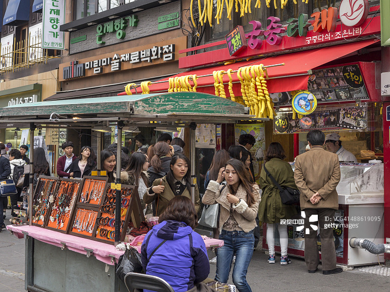 韩国首尔仁寺洞地区风光图片素材