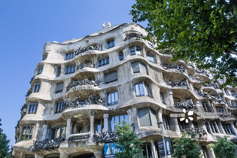 米拉之家，巴塞罗那图片素材