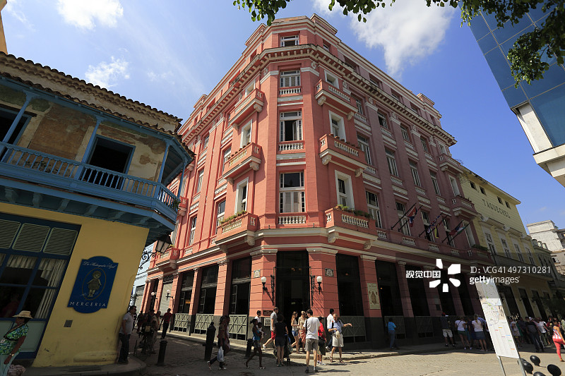 老哈瓦那的安博斯蒙多斯酒店图片素材