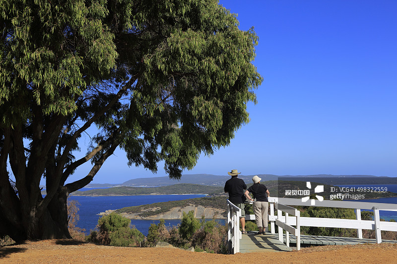 阿德莱德山拍摄的乔治三世国王海峡风光图片素材