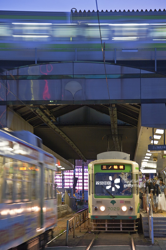 日本东京都电荒川线图片素材