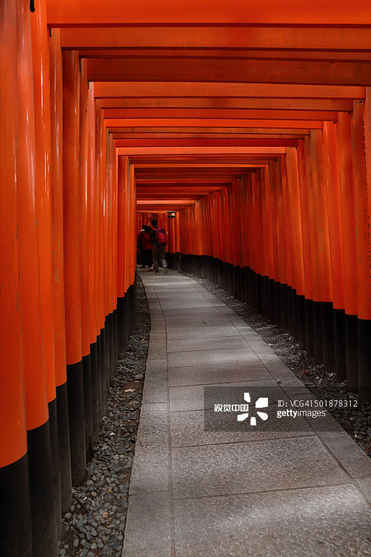 伏见稻荷大社的千本鸟居图片素材