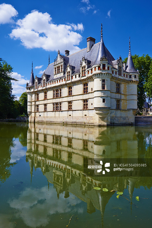 法国卢瓦尔河谷阿泽勒丽多城堡图片素材