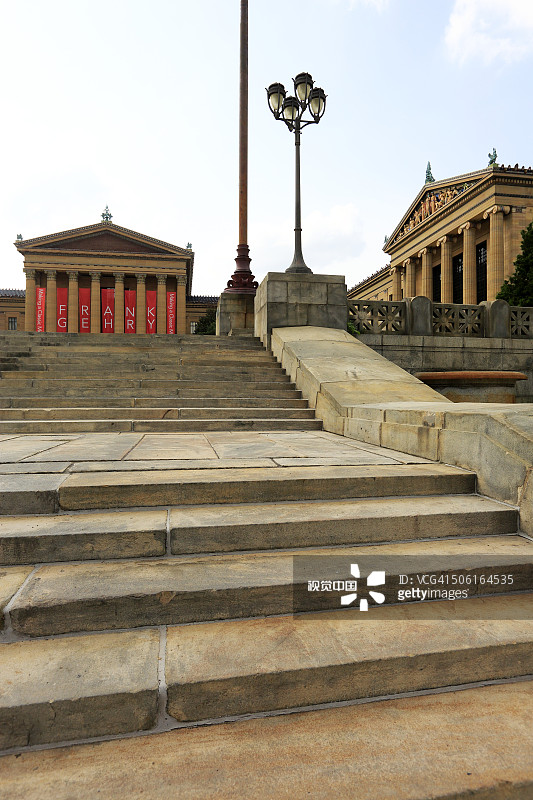 费城艺术博物馆与台阶图片素材