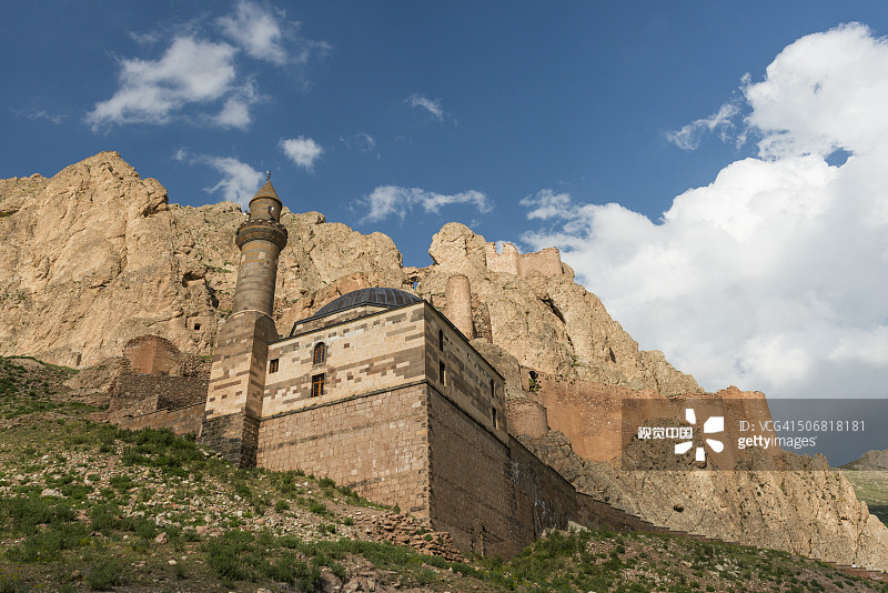 土耳其的贝亚济特清真寺和多乌贝亚济特城堡图片素材