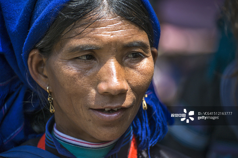 越南北部沙巴的部落妇女图片素材