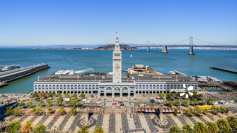 渡轮大厦鸟瞰图片素材