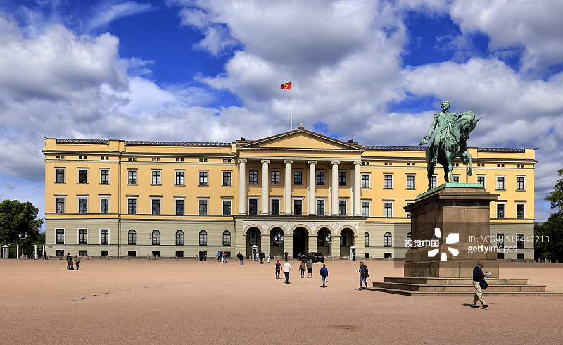 挪威奥斯陆的皇家宫殿图片素材