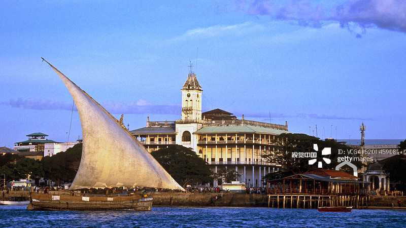 三角帆船图片素材