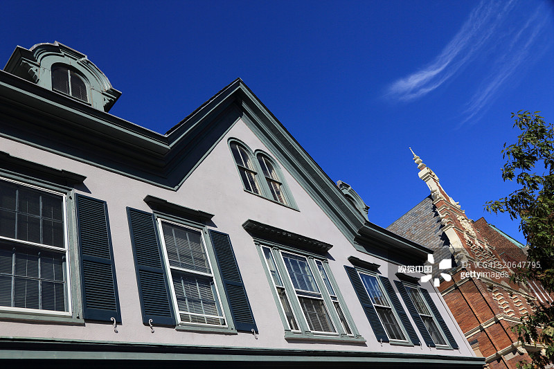 拿骚街的历史房屋图片素材