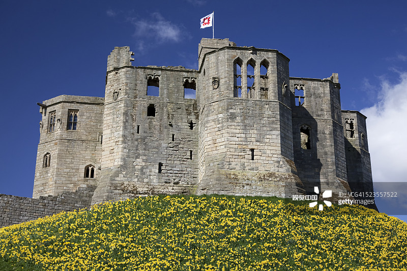 花丘上的城堡图片素材