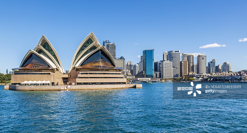 悉尼歌剧院和天际线图片素材