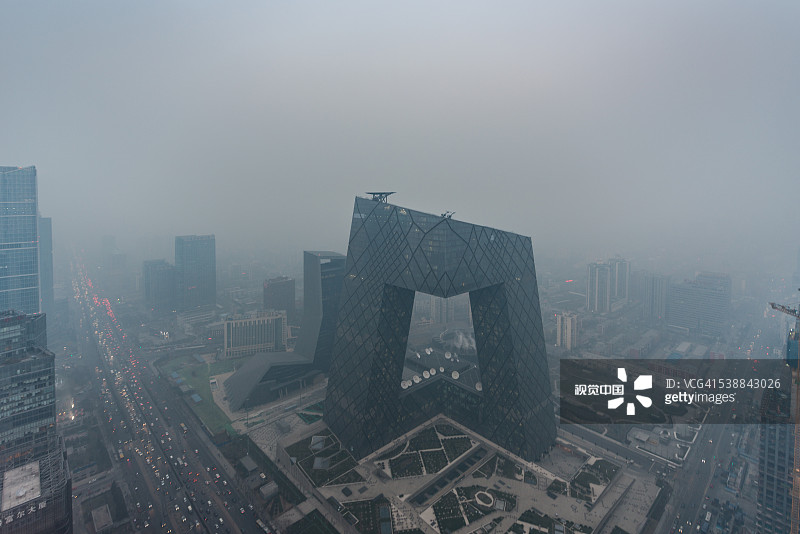 北京雾霾图片素材