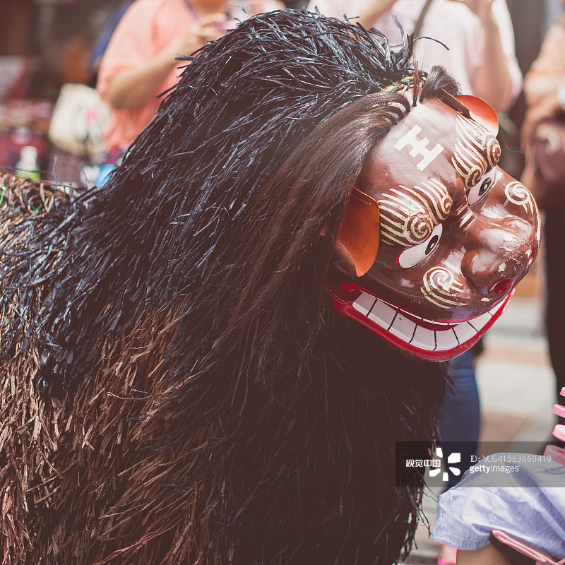 冲绳狮子舞庆祝活动图片素材