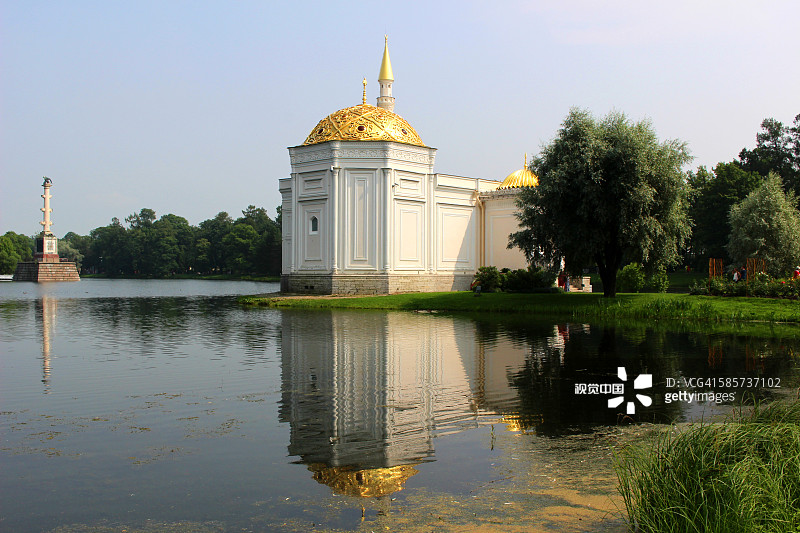 土耳其浴室馆，叶卡捷琳娜公园，普希金，俄罗斯图片素材