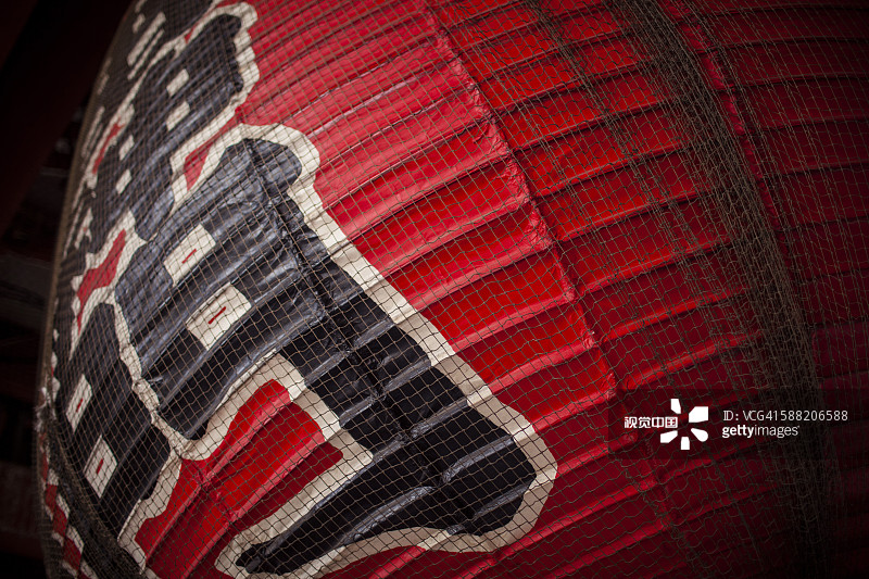 红色纸灯笼，细节，日本东京图片素材