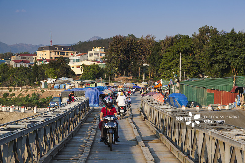 奠边府，旧芒青桥图片素材