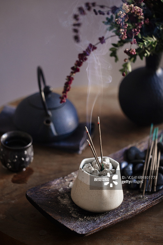 桌面焚香图片素材