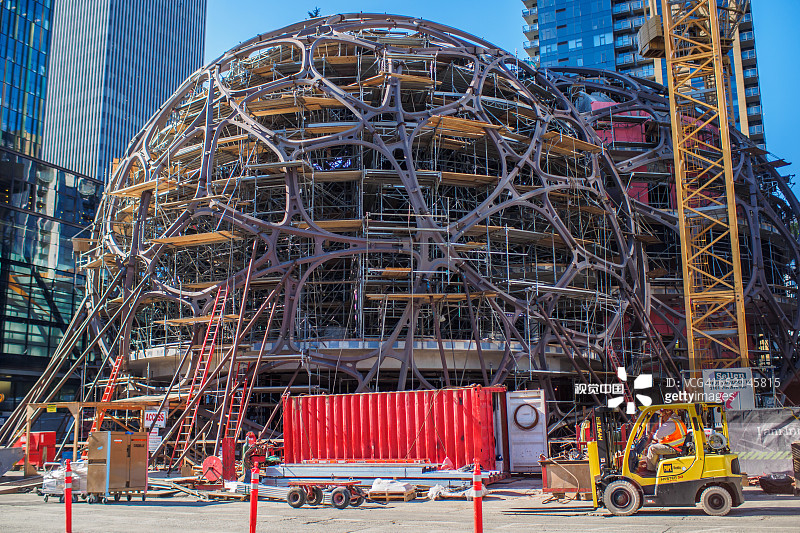 建设中的生物圈图片素材