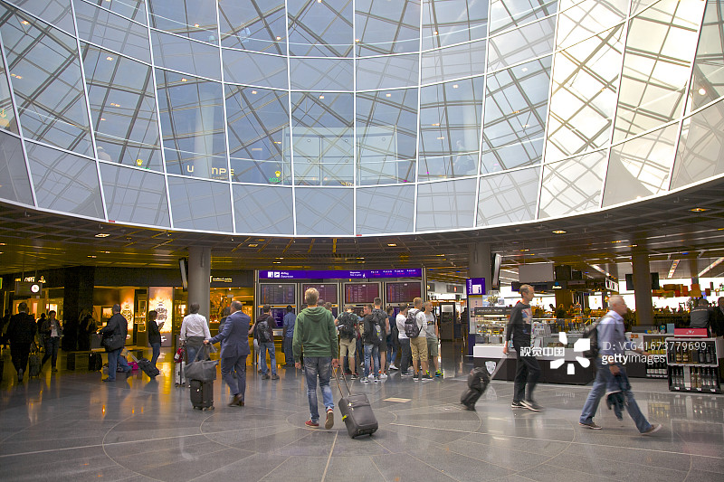 德国法兰克福机场的乘客图片素材